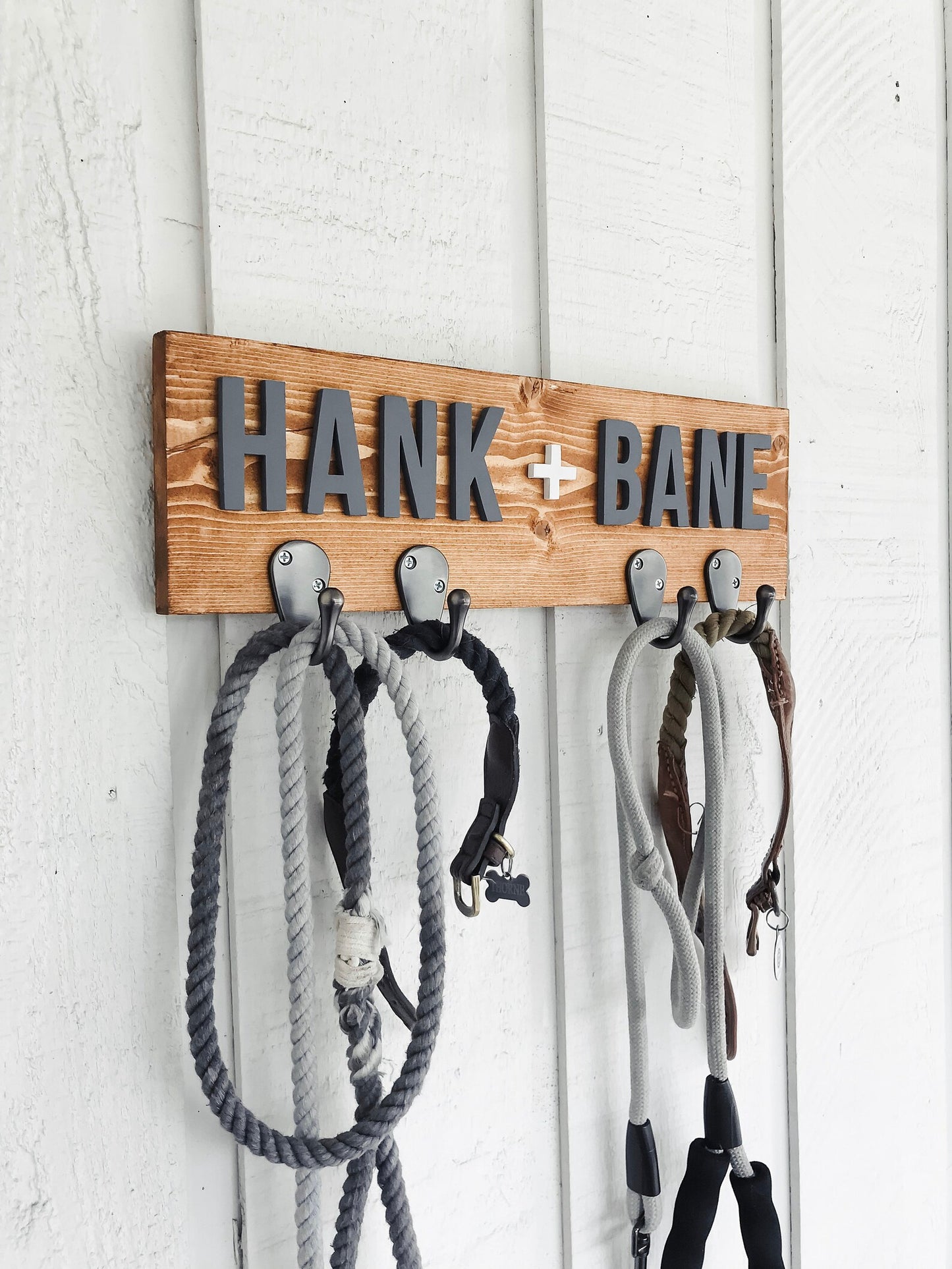 Two Dog Leash Holder