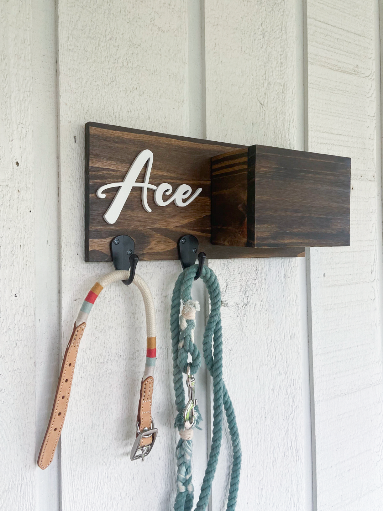 Leash Holder with Storage Box